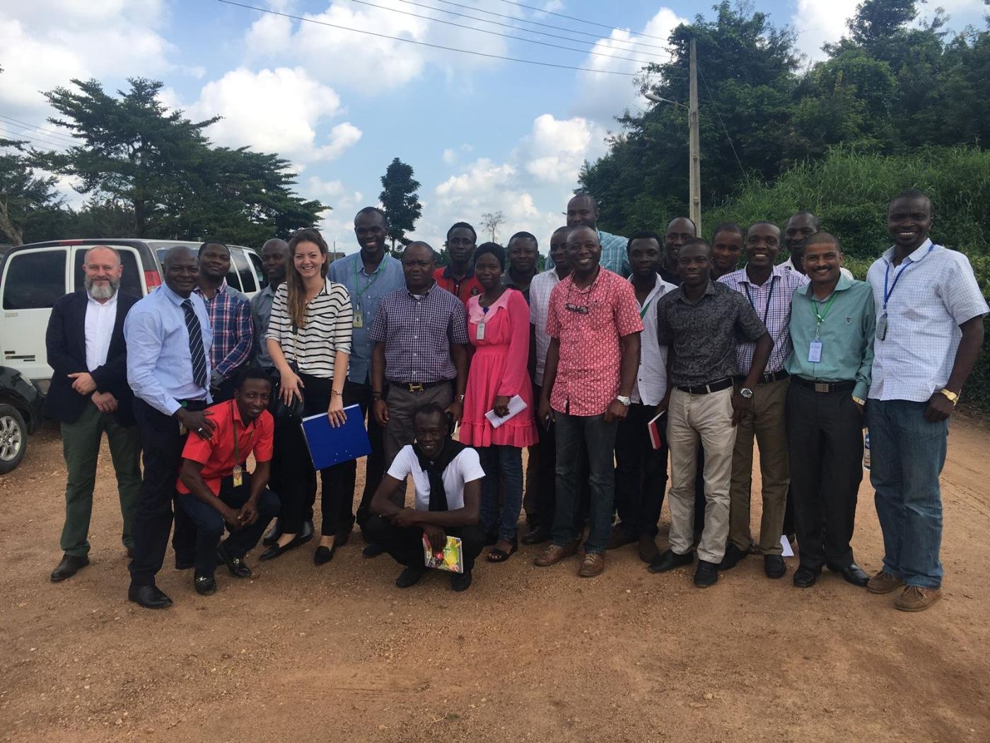 Diana Pereira Piechoczek running a sales training workshop in Nigeria